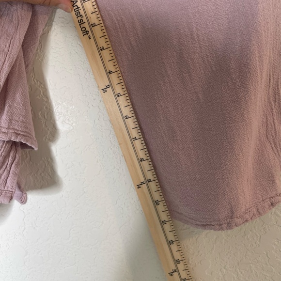 OH MY GAUZE! Long Sleeve Tunic Top Boho Lagenlook One Size Pink Cotton Gauzy - Picture 11 of 11
